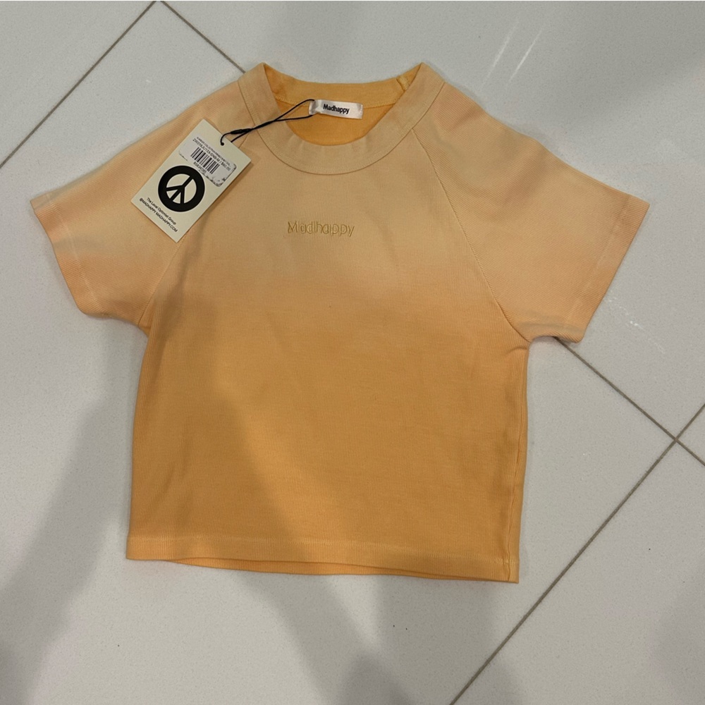 MADHAPPY SUMMER COLLECTION RIBBED BABY DOLL TEE
M / sunburst